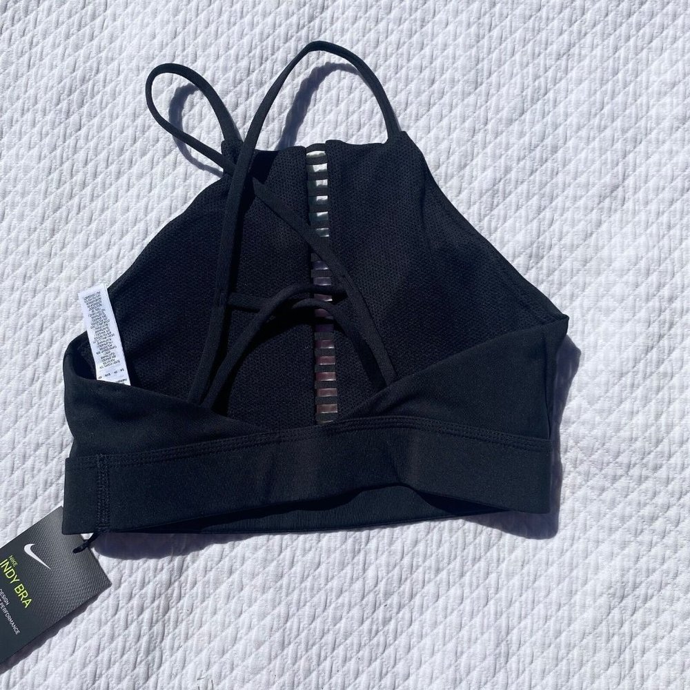 NWT Nike Dri-FIT Women's Size XS Indy Rainbow Ladder Sports Bra Padded - Picture 7 of 8
